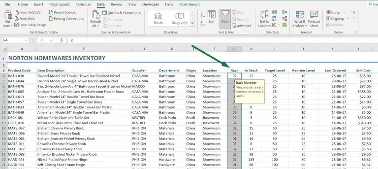 How to create error message in Excel (3 Simple Steps)