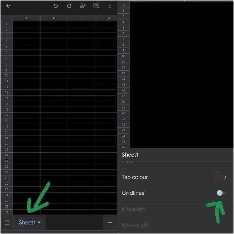 How To Remove Gridlines In Google Sheets Mobile