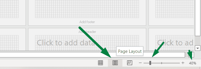 choose page layout option