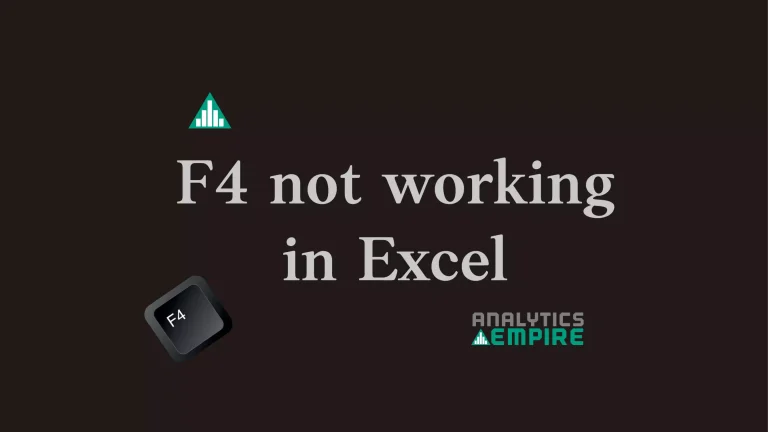 F4 not working in Excel [Fixed]
