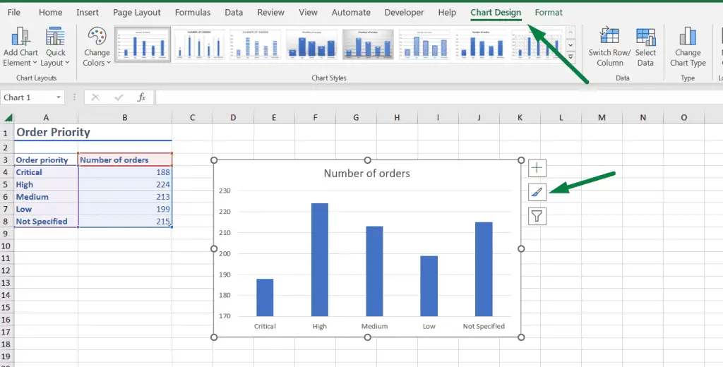 How to Change A Chart Style in Excel (In 3 Clicks)