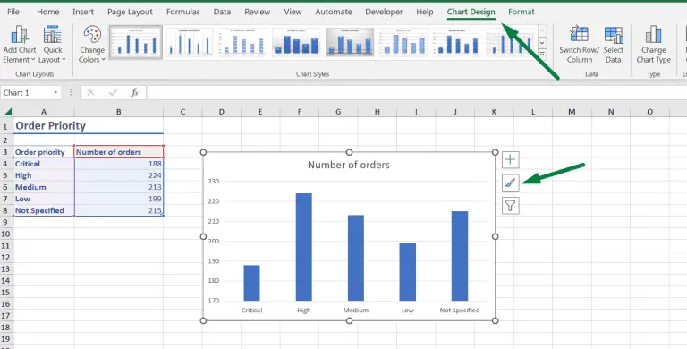 How to Change A Chart Style in Excel (In 3 Clicks)