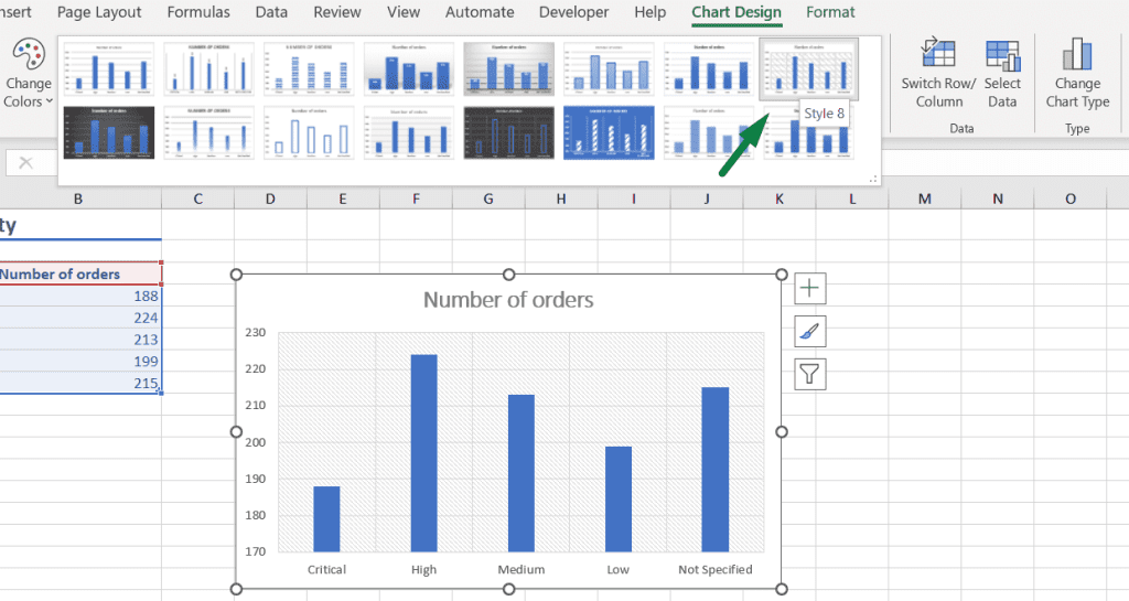 How to Change A Chart Style in Excel (In 3 Clicks)