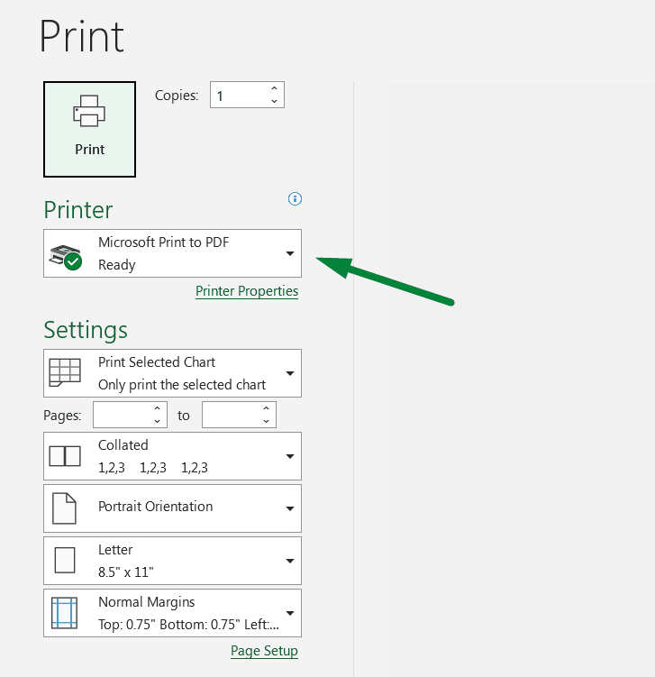 How to print chart in Excel [With Examples]